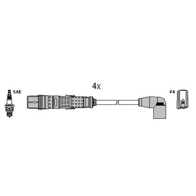 Високовольтні дроти 134961 Hitachi