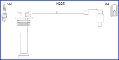 Високовольтні дроти 134672 Hitachi