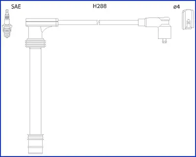 Високовольтні дроти 134518 Hitachi