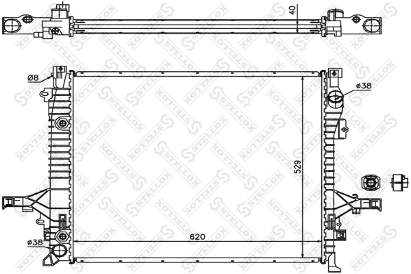 Радіатор 1026462SX Stellox