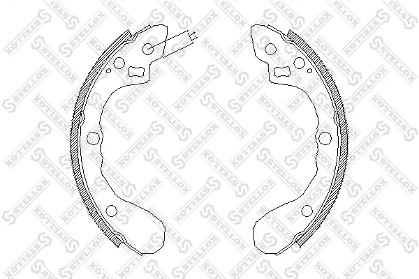 Колодки гальмові задні, барабанні PLB006 Parts-Mall