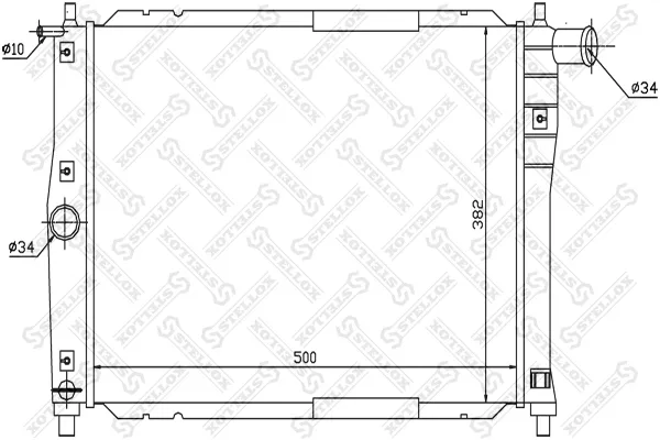Радіатор 1025340SX Stellox