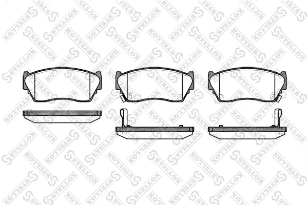 Передні гальмівні колодки на Nissan Sunny III N14