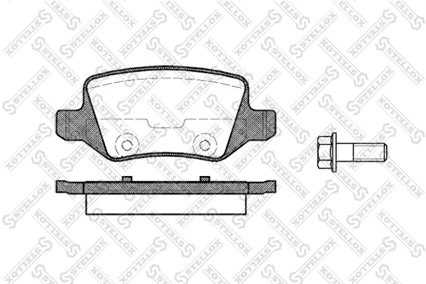 Задні гальмівні колодки 829000SX Stellox