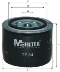 Масляний фільтр TF54 Mfilter