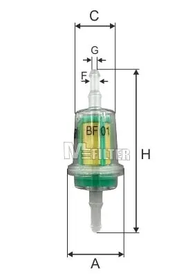 Паливний фільтр BF01 Mfilter