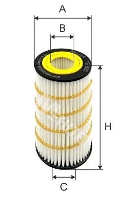 Масляний фільтр TE620 Mfilter