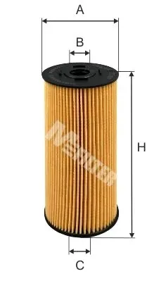 Масляний фільтр TE607 Mfilter
