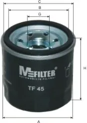 Масляний фільтр TF45 Mfilter