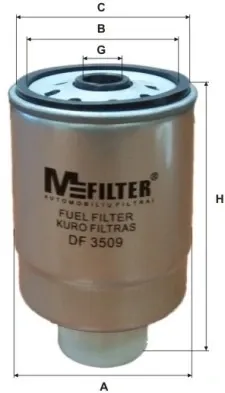 Паливний фільтр DF3509 Mfilter