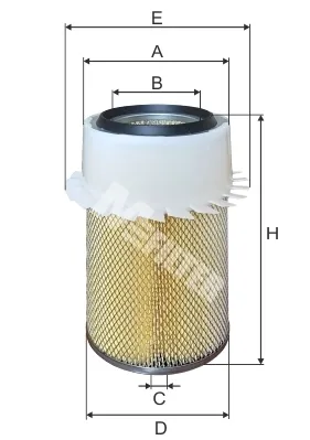 Повітряний фільтр A829 Mfilter