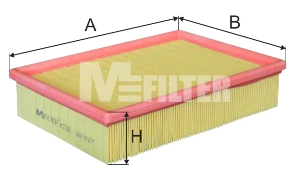 Повітряний фільтр K216 Mfilter