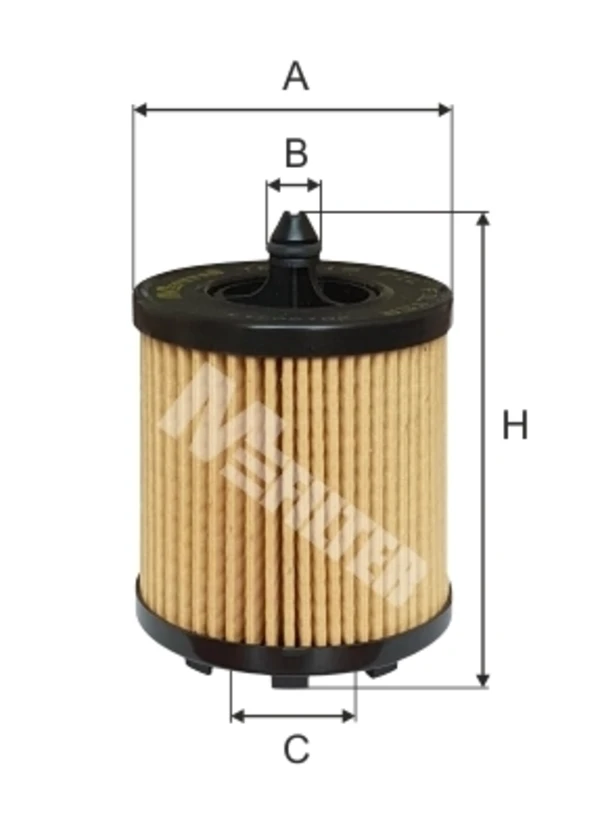 Масляний фільтр TE615 Mfilter