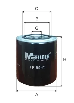 Масляний фільтр TF6543 Mfilter