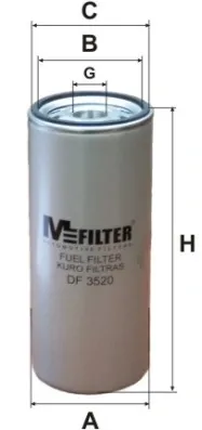 Паливний фільтр DF3520 Mfilter