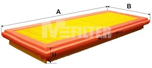 Повітряний фільтр K160 Mfilter