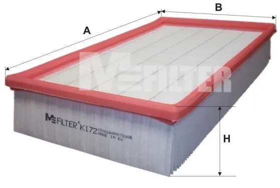 Повітряний фільтр K172 Mfilter