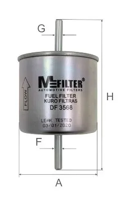 Паливний фільтр DF3568 Mfilter