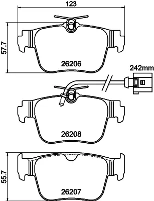 Передні тормозні колодки Z232229 Power Stop