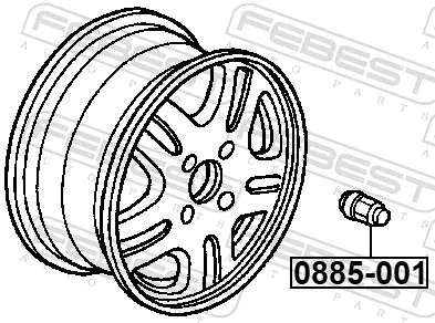 Колісні гайки 0885001 Febest