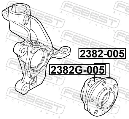 Передня маточина 2382005 Febest