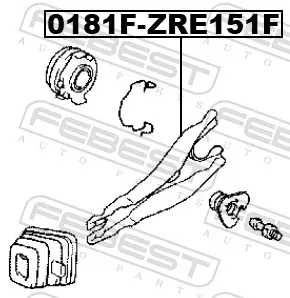 Вилка зчеплення 0181FZRE151 Febest