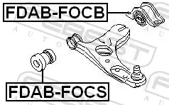 Купити Сайлентблок переднього важеля Ford Focus I DFW