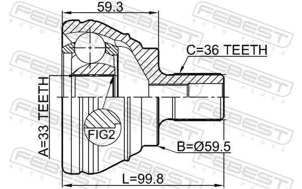 Купити ШРУС зовнішній передній Skoda Octavia III A7 5E3, NL3, NR3