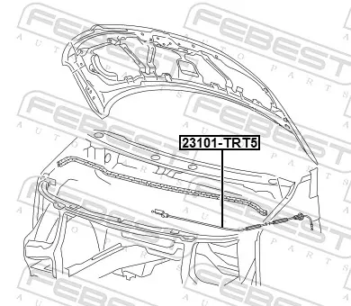 Трос капота Volkswagen Transporter T6