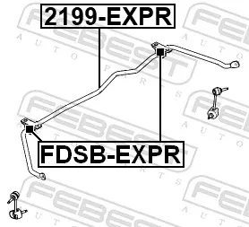 Стабілізатор задній 2199EXPR Febest
