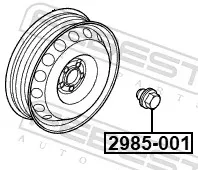 Гайка колеса на Land Rover Range Rover III L322