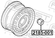Гайка колеса на Ford Sierra I GBC