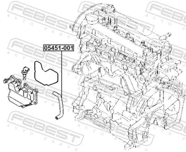  Патрубок системи рециркуляції ОГ EGR Ford Focus 2