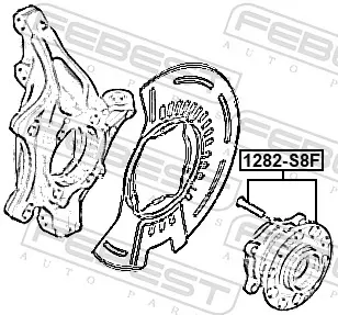 Передня маточина 1282S8F Febest