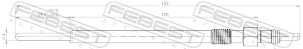 Свічка накалу 28642002 Febest