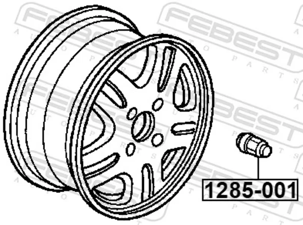 Колісні гайки MB301590 Mitsubishi