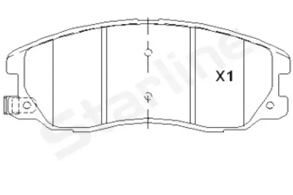 Передні тормозні колодки BDS852P Starline