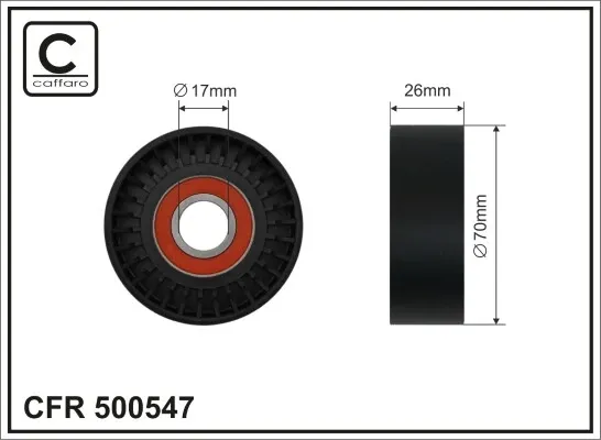 Натяжний ролик 500547 Caffaro