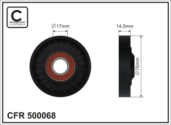 Натяжний ролик 500068 Caffaro