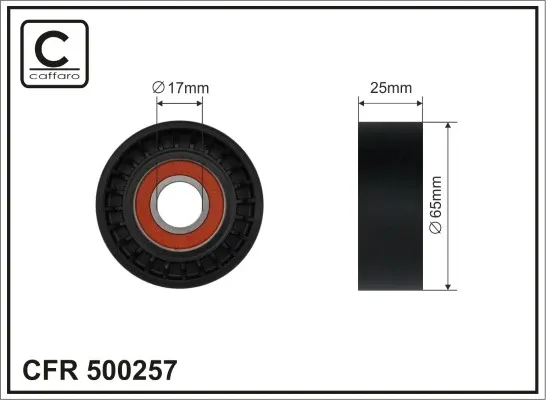 Натяжний ролик 031628 Dexwal