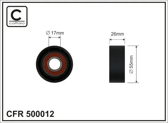 Натяжний ролик 500012 Caffaro