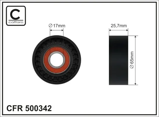 Натяжний ролик 500342 Caffaro