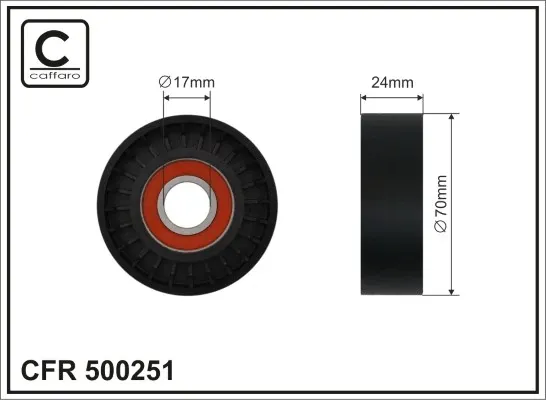 Натяжний ролик 500251 Caffaro