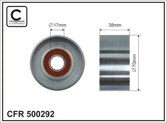 Натяжний ролик 500292 Caffaro
