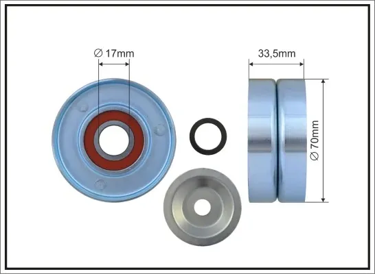 Ролик натягувача ременя ГРМ MPQ1393 Magneti Marelli