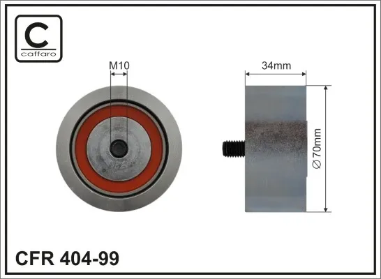 Ролик паразитний ГРМ 40499 Caffaro