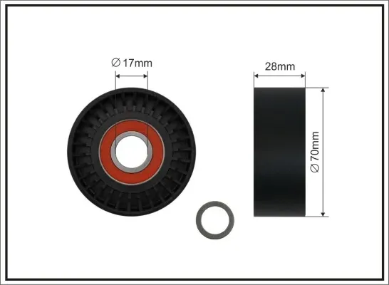 Ролик приводного ременя, паразитний CX1192 CX/Complex