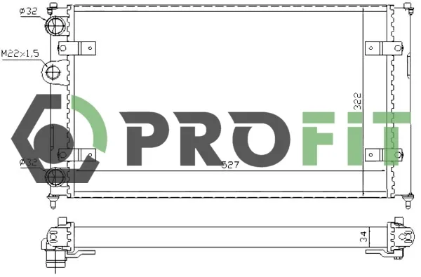 Радіатор 17400016 Profit