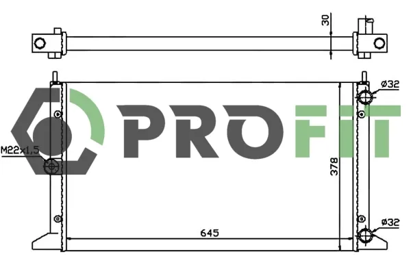 Радіатор 17400023 Profit