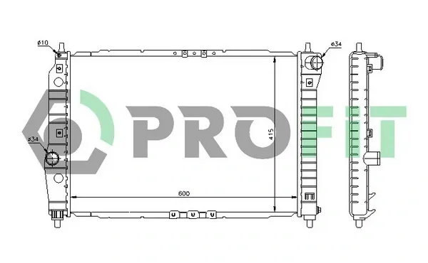 Радіатор PR1703A1 Profit